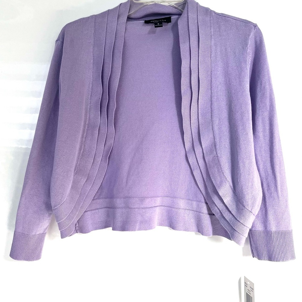 RN Studio Lavender Cropped Cardigan - NWT